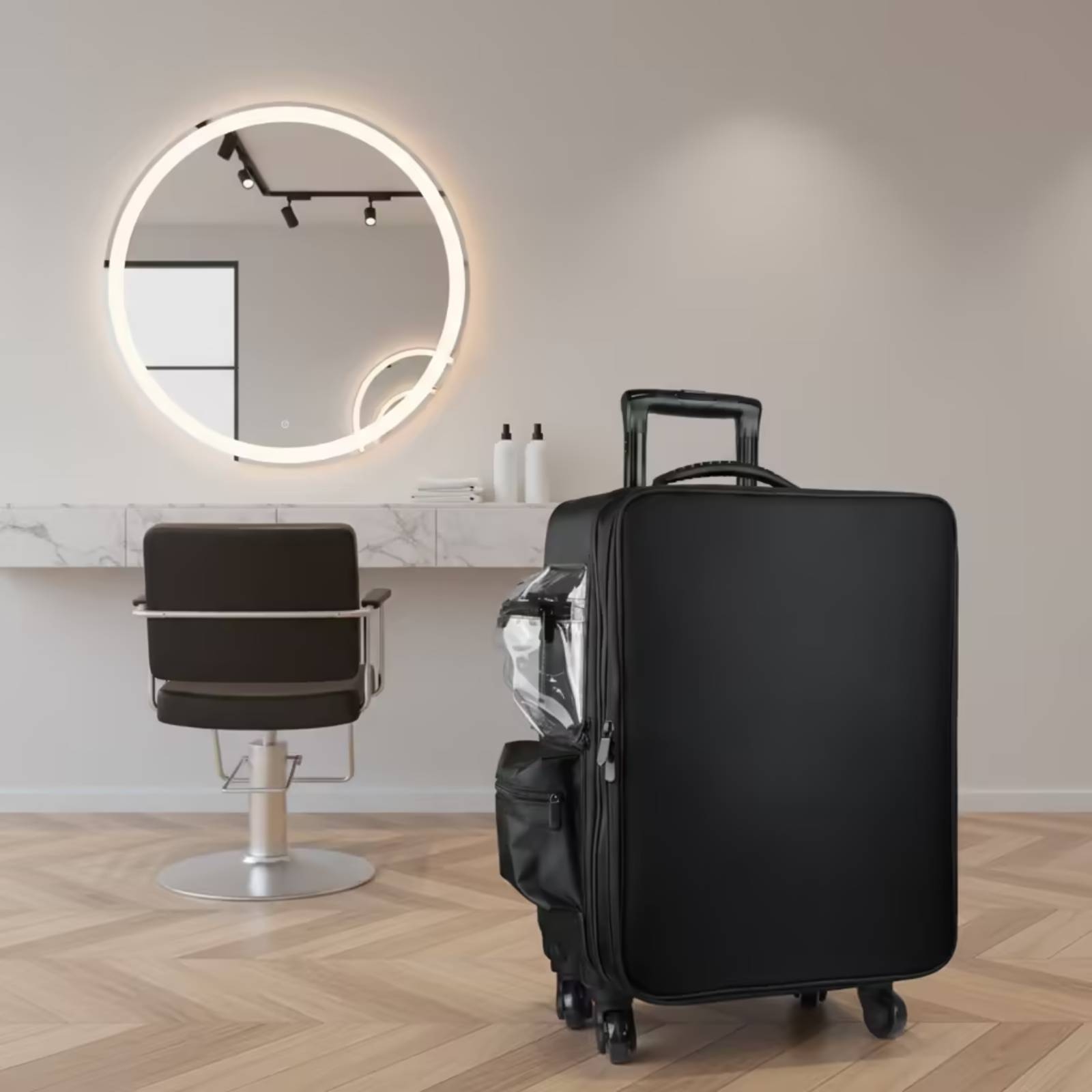 Makeup - Valise à maquillage rigide à roulettes