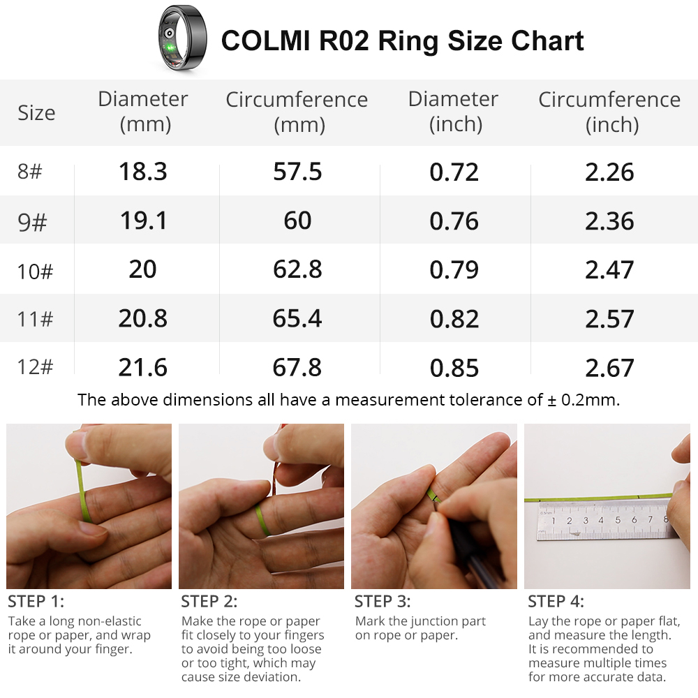 [2024] COLMI R02 anneau intell - Health Monitors avis et prix