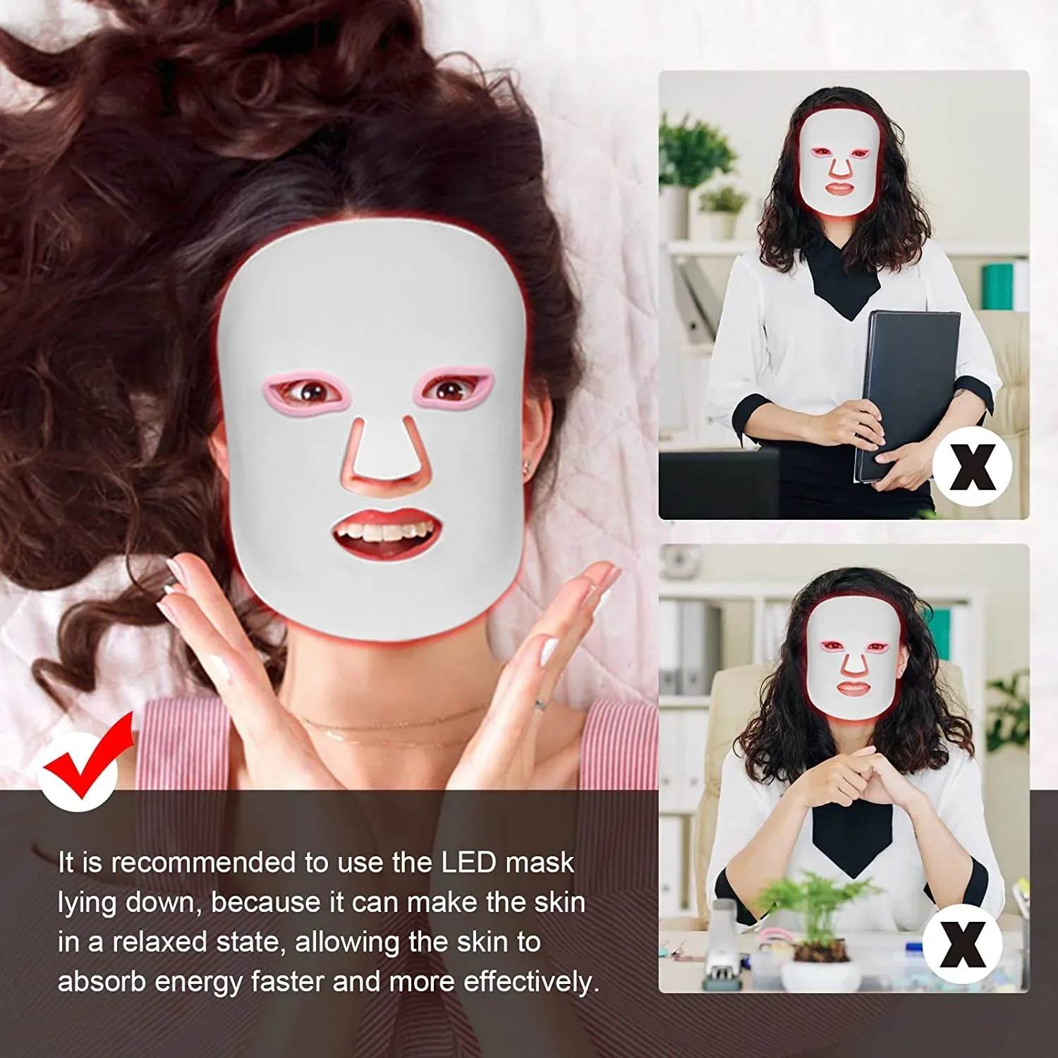 Masque en silicone parfait, mu - Led Light Therapy Face Mask avis et prix
