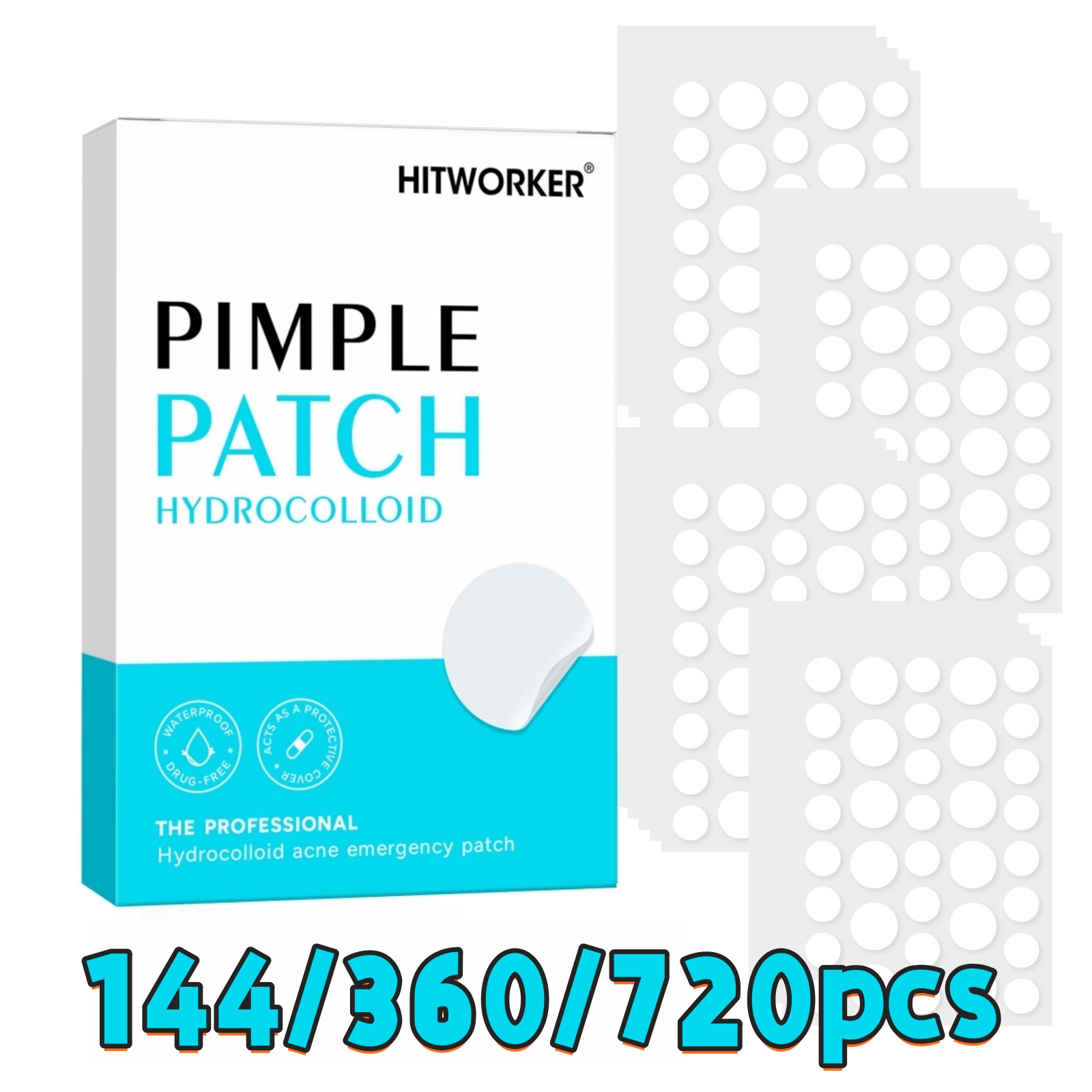 144/360/720 patchs hydrocolloï - Hydrocolloid Pimple Patch avis et prix