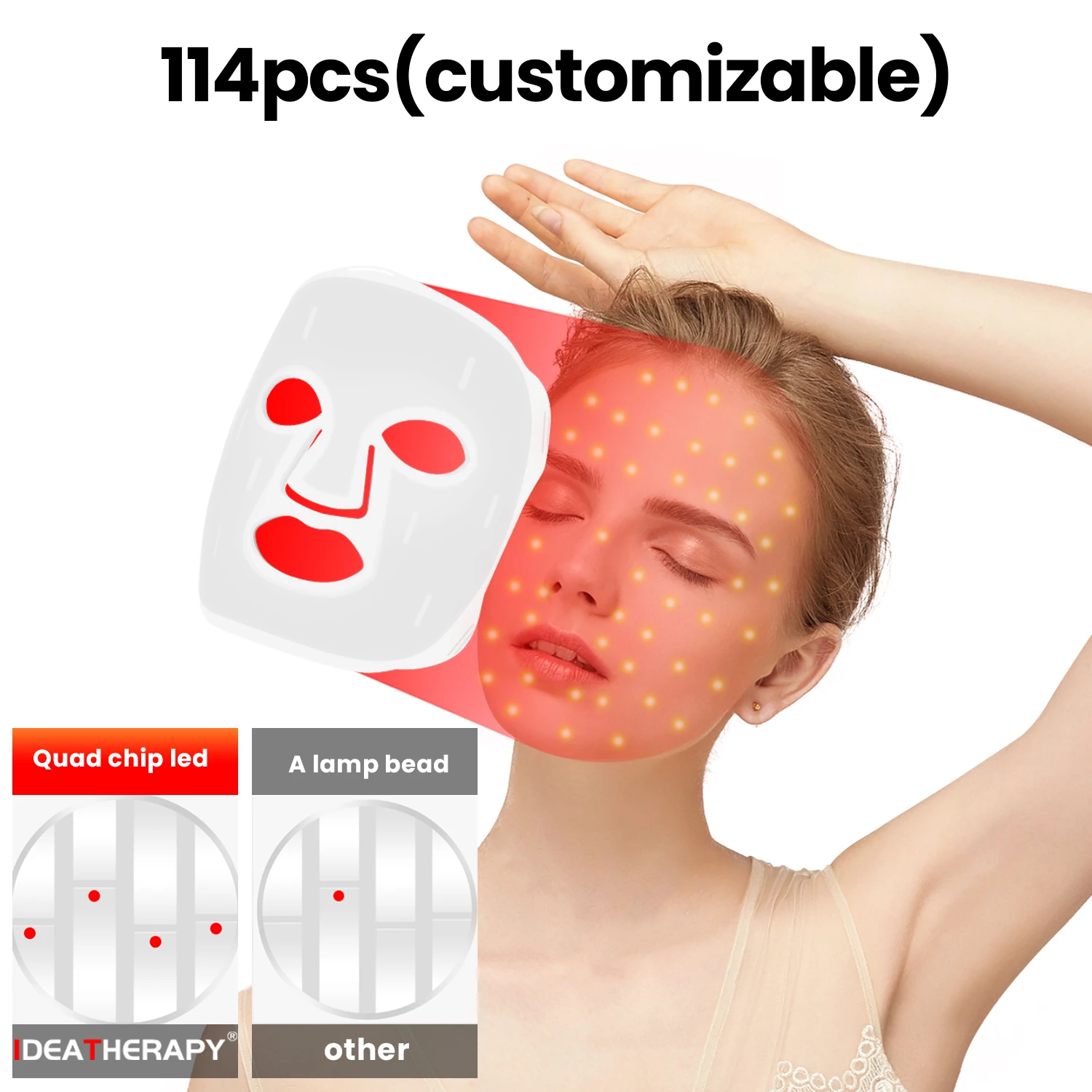 Thérapie professionnelle à la  - Led Light Therapy Face Mask avis et prix