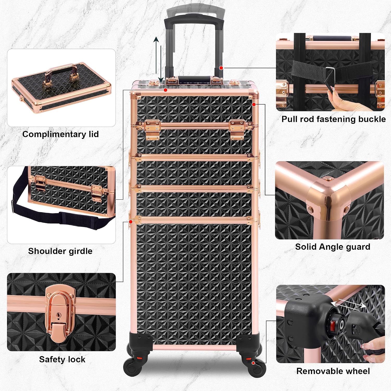 Valise à roulettes pour maquil - Makeup avis et prix