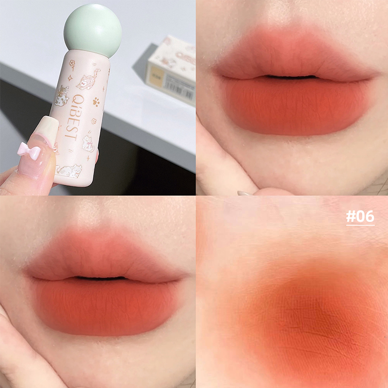 QIBEST mignon velours mat boue - Matte Velvet Lip Tint Long Lasting avis et prix