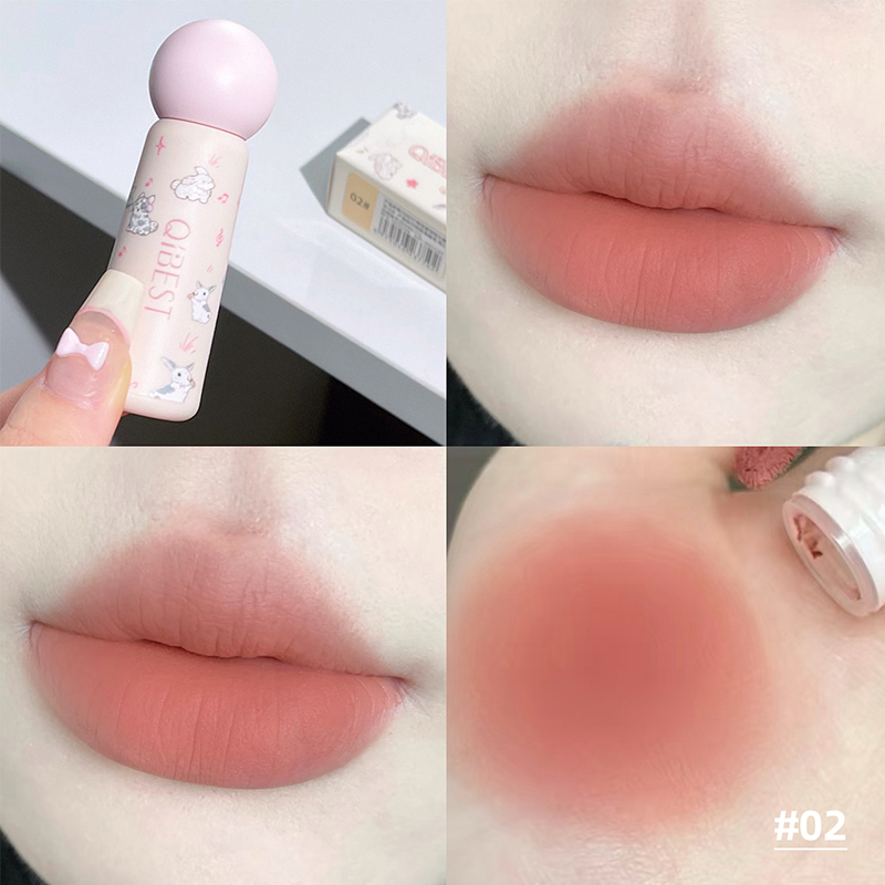 QIBEST mignon velours mat boue - Matte Velvet Lip Tint Long Lasting avis et prix