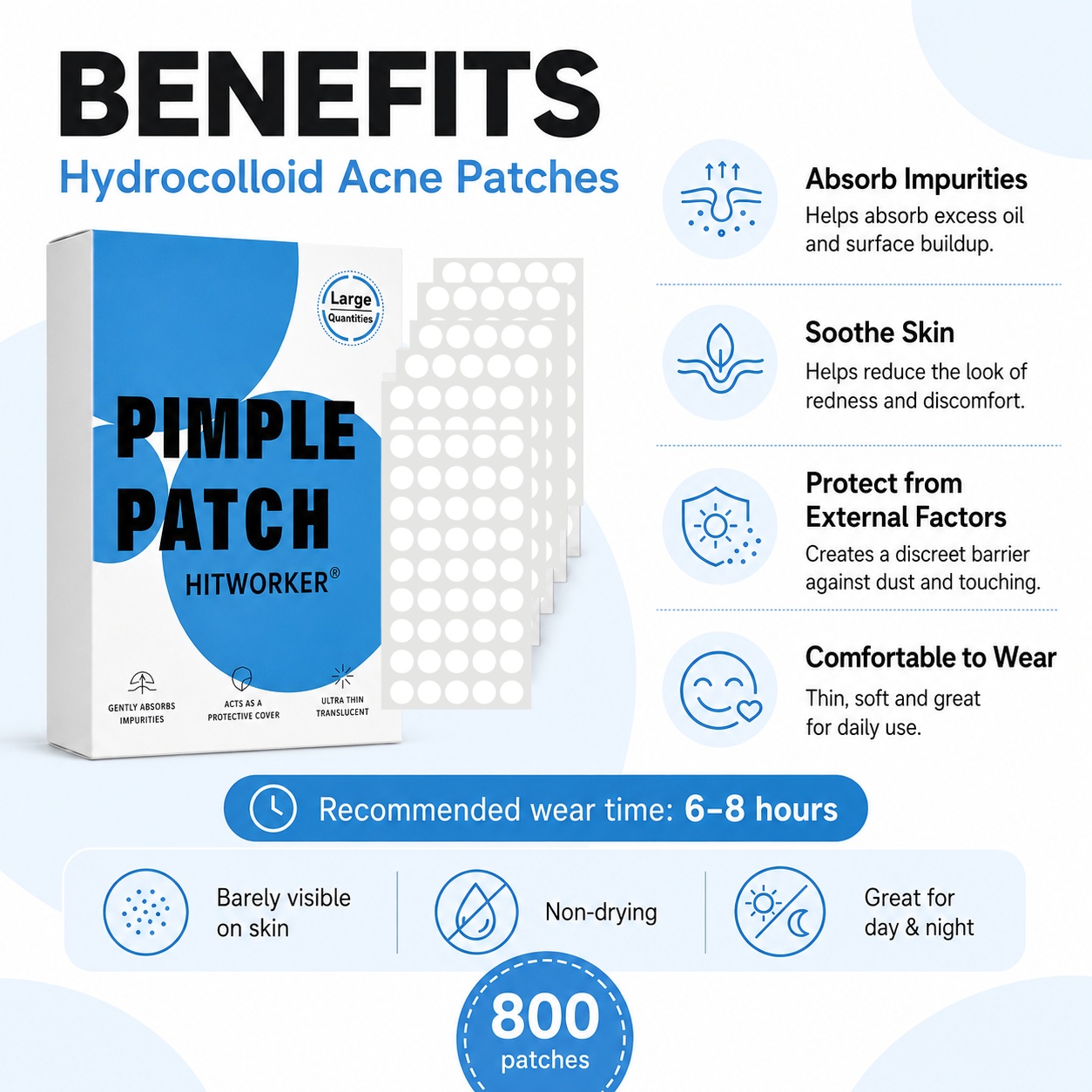 800 Patchs Hydrocolloïdes pour - Skincare avis et prix